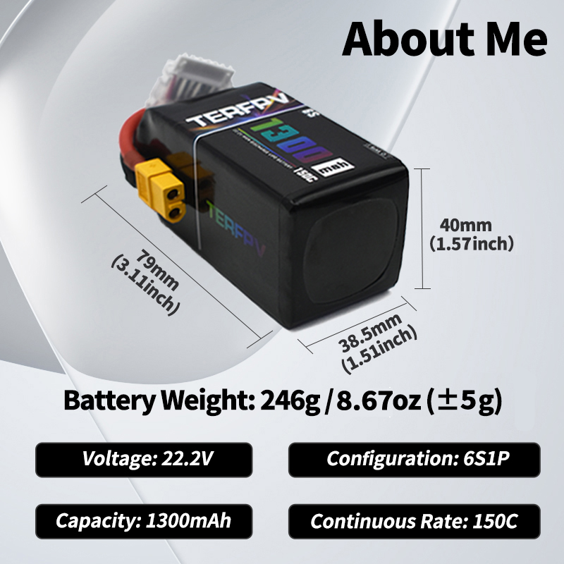 TERFPV Lipo Battery 6S 22.2V 1 - Rc Helicopter Battery บทวิจารณ์และราคา