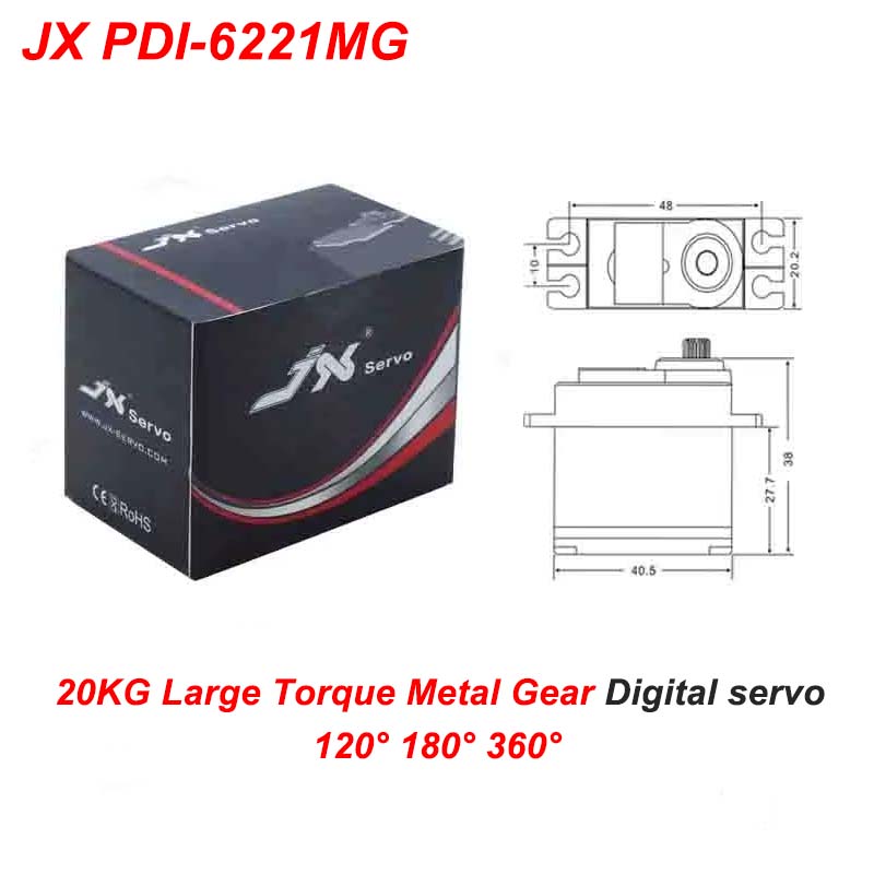 JX PDI-6221MG 20KG Large Torqu - Rc Helicopter Large บทวิจารณ์และราคา
