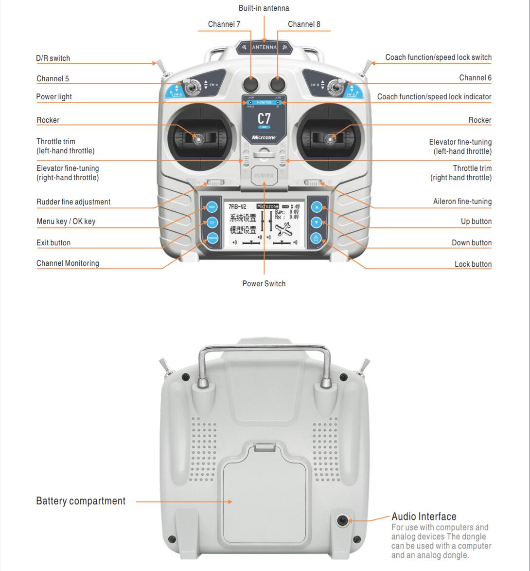 MicroZone MC7 Controller C7 MI - Rc Helicopter Remote Control บทวิจารณ์และราคา