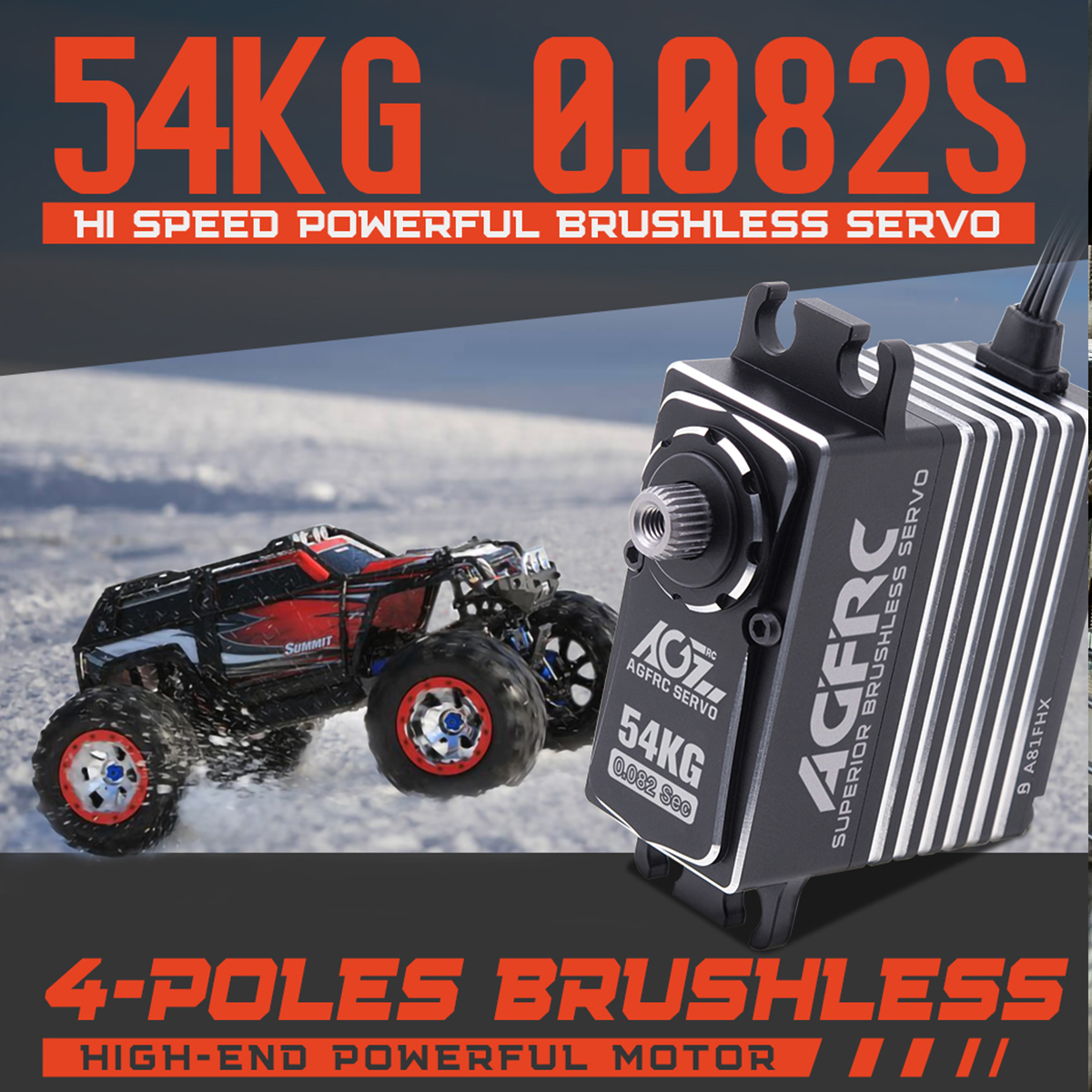 AGFRC A81FHX 54KG HV 4-Pole Br - Rc Helicopter Large บทวิจารณ์และราคา